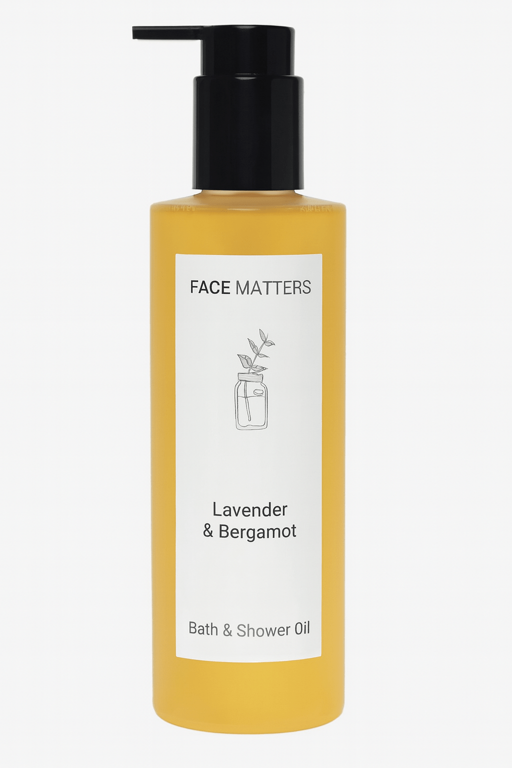 Lavender & Bergamot Bath & Shower Gel - Face Matters Skincare
