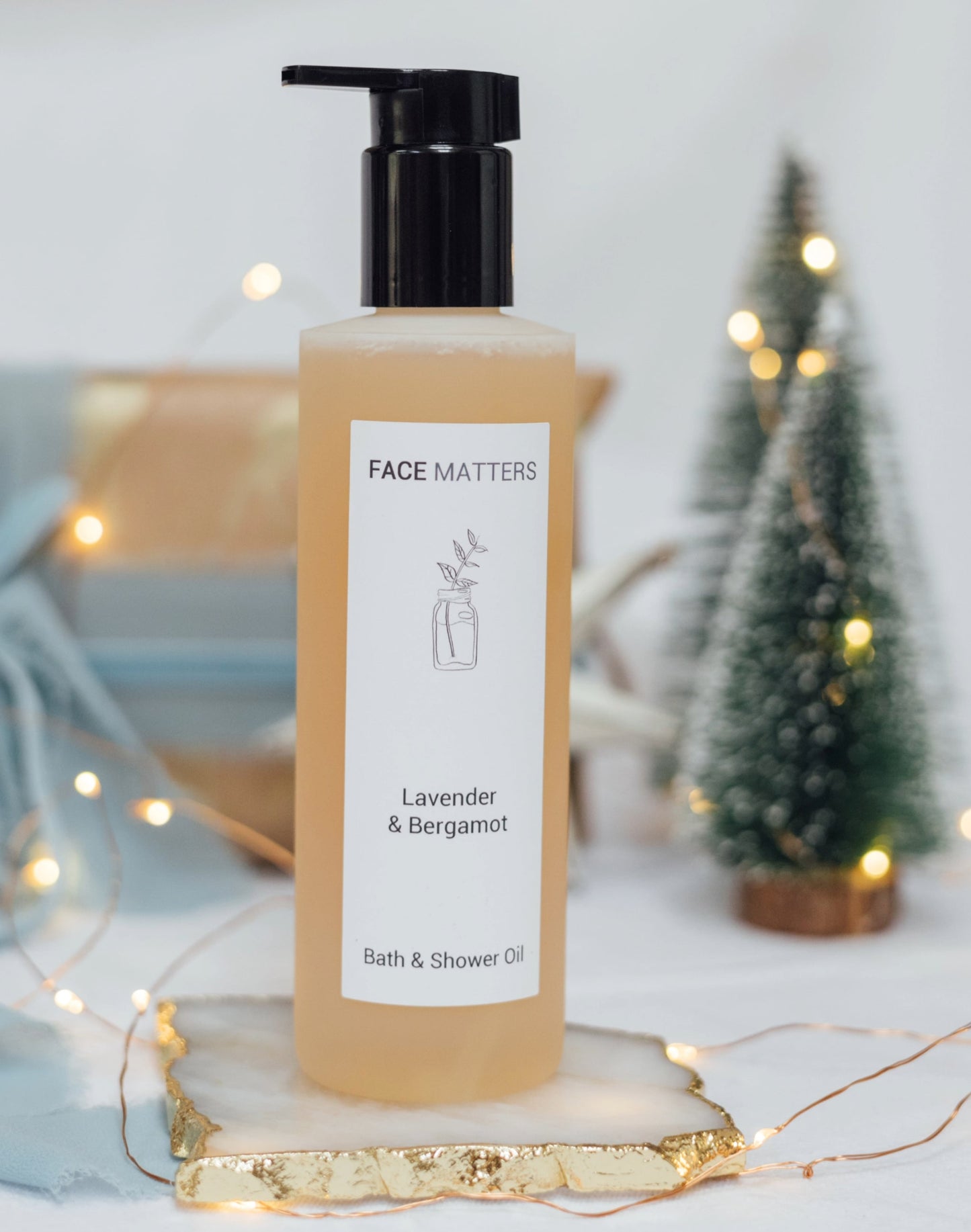 Lavender & Bergamot Bath & Shower Gel - Face Matters Skincare