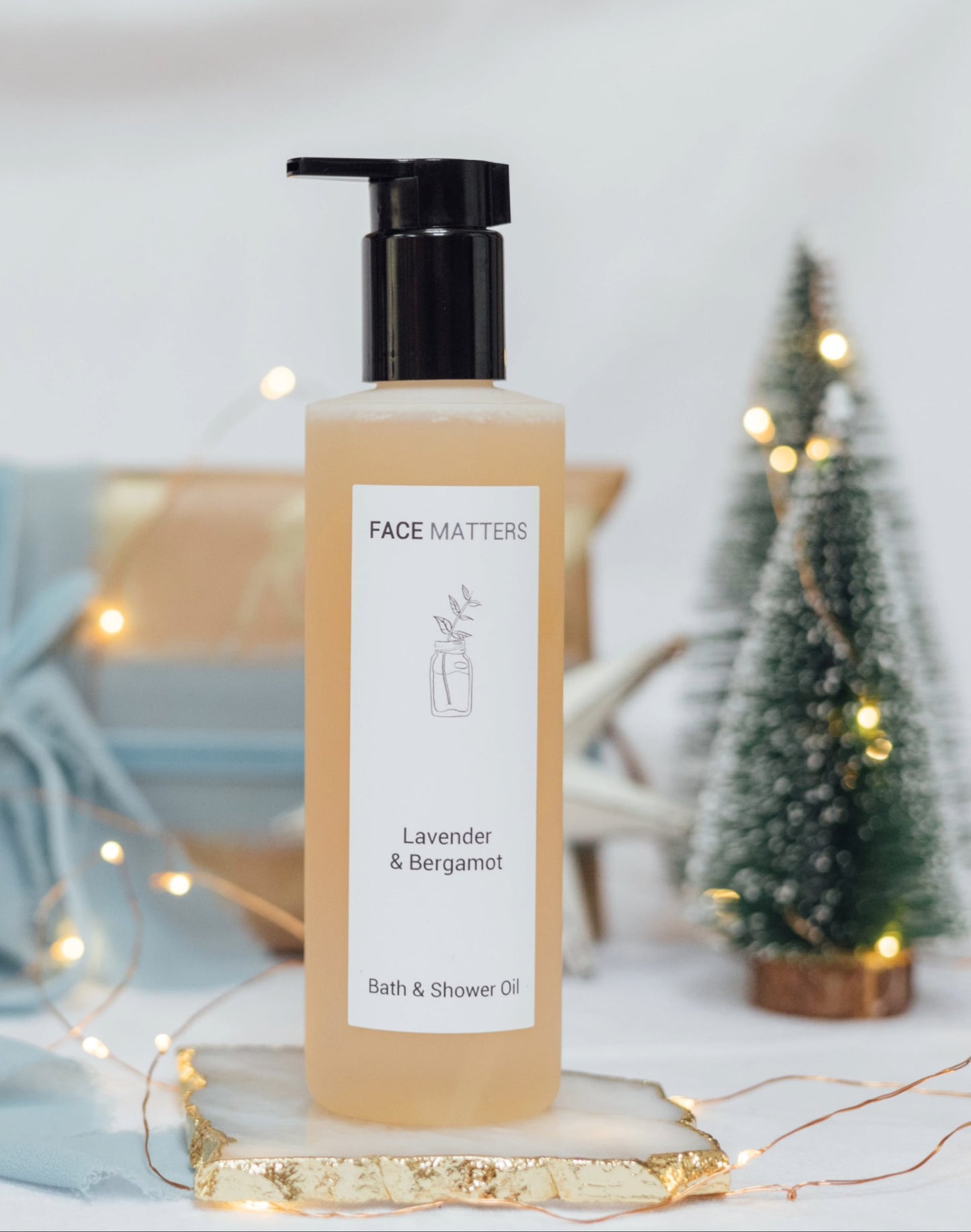 Lavender & Bergamot Bath & Shower Gel - Face Matters Skincare