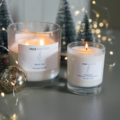 Black Oud Luxury Massage 30cl candle