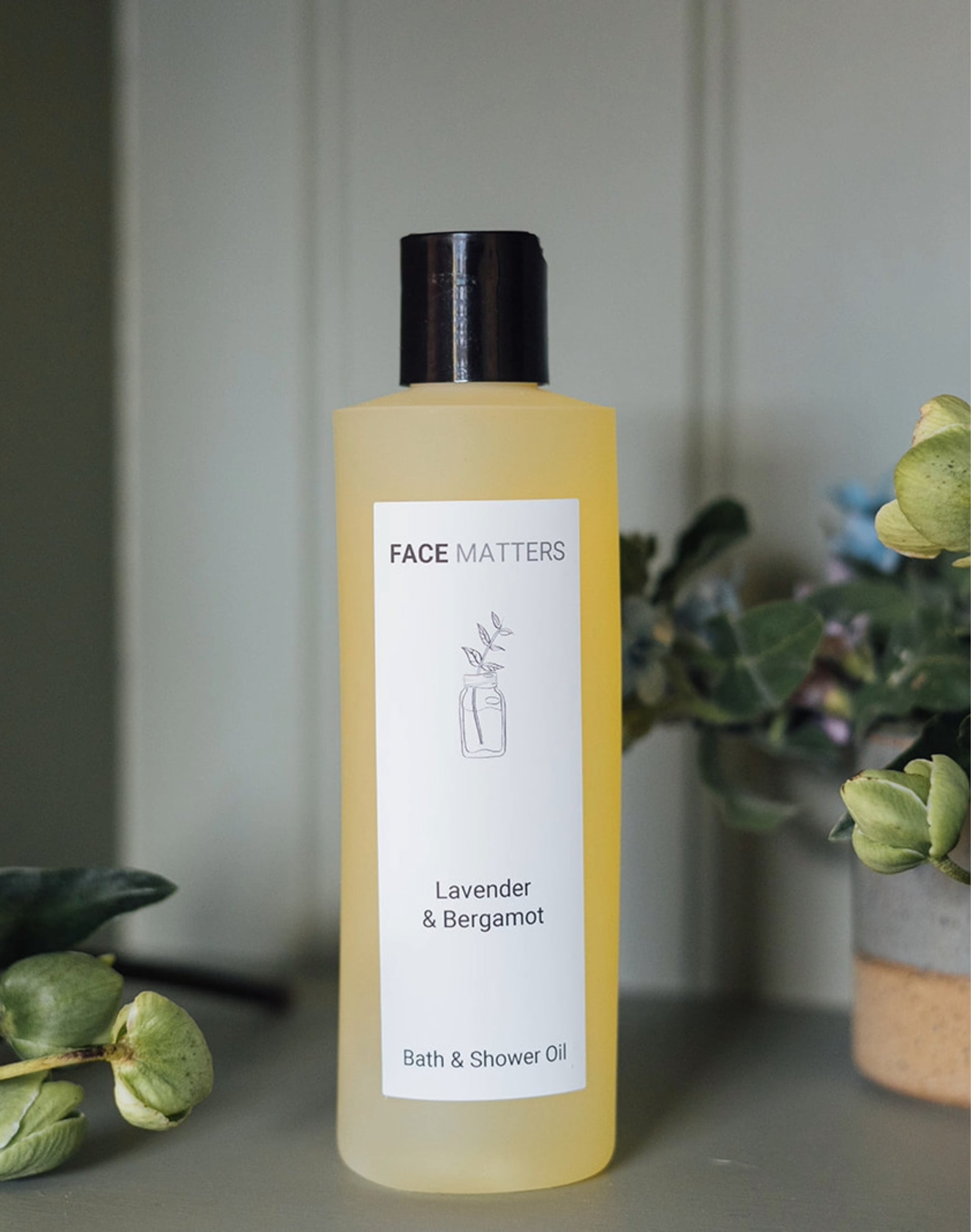 Lavender & Bergamot Bath & Shower Gel - Face Matters Skincare