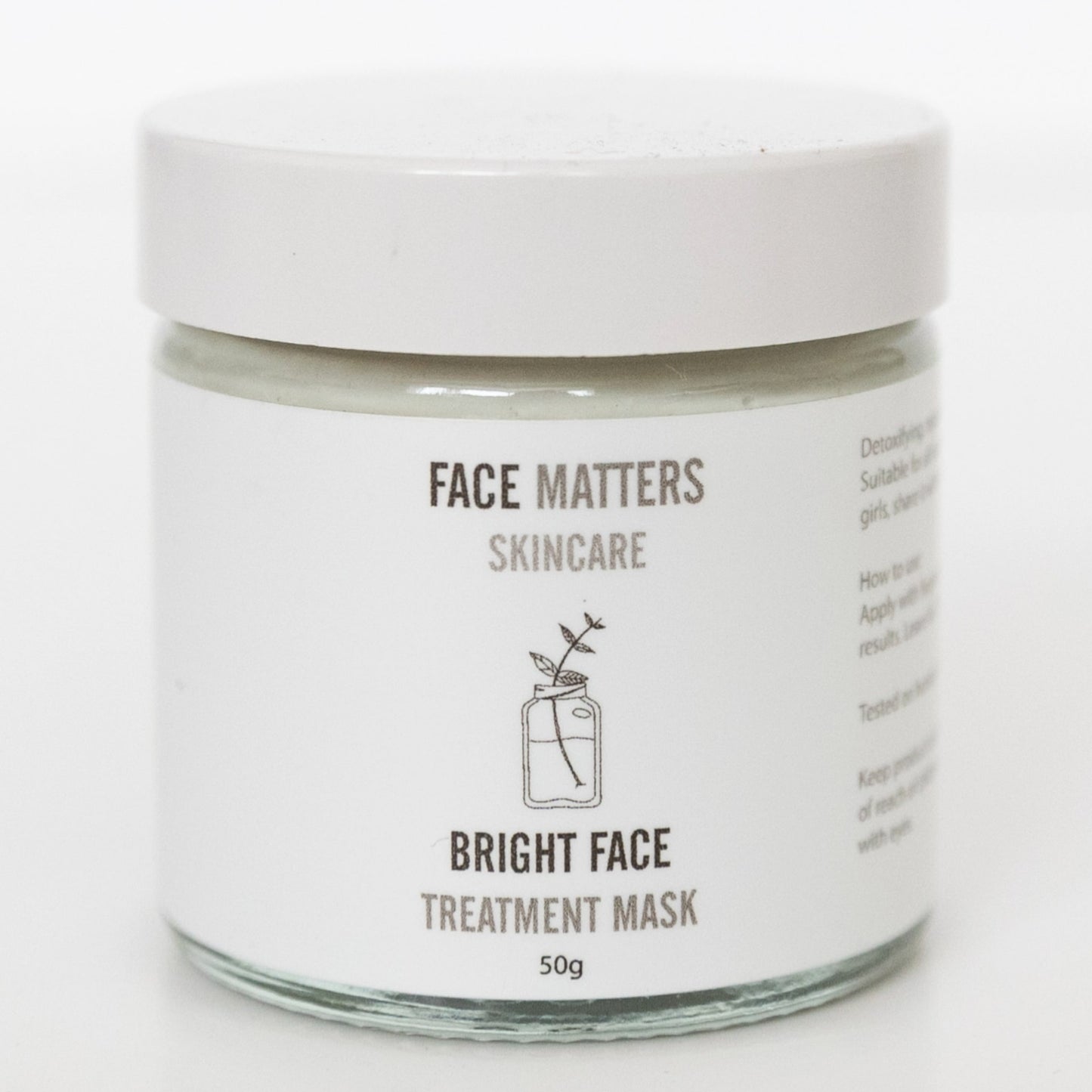 Bright Face Detoxifying Clay Face Mask - Face Matters Skincare